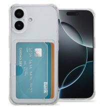 imoshion Coque silicone avec porte-cartes pour Apple iPhone 17 - Transparent