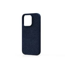 Njord byELEMENTS Salmon Leather Magsafe Case for iPhone 15 Pro, Azul - Nuevo