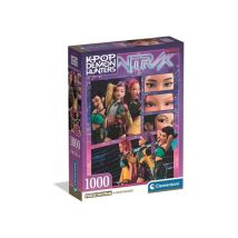 Puzzle Clementoni K-Pop Demon Hunters Compact 1000 pezzi 70 x 50 cm con poster Nero e Viola - Nuovo