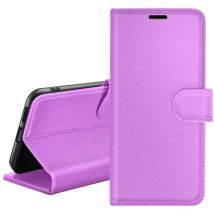 Étui Portefeuille pour Xiaomi Redmi Note 9T 5G Support et Languette Violet