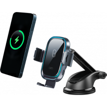 Chargeur sans fil voiture MagSafe 15W Qi Support Pare-brise / Tableau de bord Noir + Garantie à vie Force Power Lite