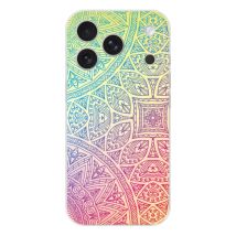 Coque en silicone - Compatible pour Apple iPhone 17 Pro - design mandala pastel