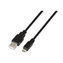 AISENS A101-0027 cable USB USB 2.0 0,8 m USB A Micro-USB B Negro - Nuevo