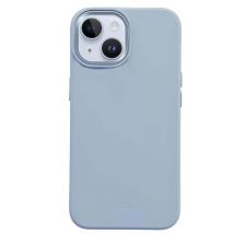 Coque pour iPhone 15 Plus Compatible MagSafe Modèle LUX Bleu ciel