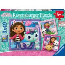 Ravensburger Puzzles 3x49 p - L'heure de jouer avec Gabby / Gabby's dollhouse