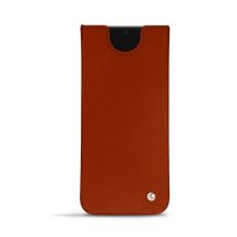 Pochette cuir Samsung Galaxy S23 - - Orange - Cuir vegan