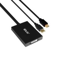 CLUB3D cac-1130 0,6 m MiniDP/USB-A DVI-D Negro - Nuevo