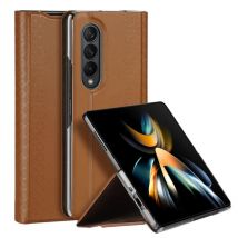 Étui livre magnétique série Dux Ducis Bril pour Samsung Galaxy Z Fold 4 F936B Marron