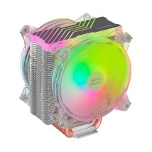 Mars Gaming MCPU66 système de refroidissement d'ordinateur Processeur Refroidisseur d'air 12 cm Argent, Transparent 1 pièce(s)