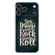 Funda de silicona - Compatible con Apple iPhone 17 Pro Max - diseño sex and rock and roll - Nuevo