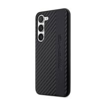 Coque pour Galaxy S23 Plus Design Luxueux à Effet Carbone Noir