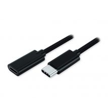 MCL MC923-1C/1CMFZ-1M câble USB USB 3.2 Gen 1 (3.1 Gen 1) USB C Noir