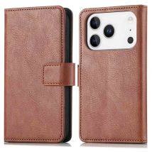 imoshion Étui de télephone portefeuille pour Apple iPhone 17 Pro Max - Marron