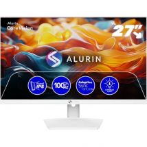 Schermo Alurin ALU-27-100IPS-F 27 IPS FHD 100Hz FreeSync Bianco, VESA 75x75 - Nuovo