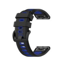Bracelet en silicone pour Garmin Fenix 5/6 Black/Blue