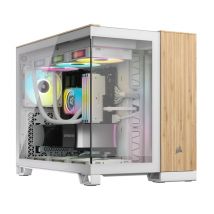 Corsair CC-9011288-WW carcasa de ordenador Midi Tower Bamboo, Blanco - Nuevo