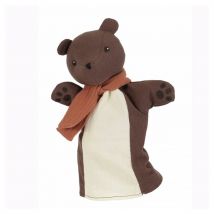 Títere Oso de Algodón Doble Gasa - Ideal para Cuentos Mágicos - Nuevo