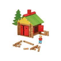 Juego de construcción en madera JEUJURA Chalet 95 piezas a partir de 5 años 14 x 28 x 14 cm Amarillo - Nuevo