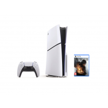Pack PS5 Slim & Final Fantasy XVI - Console de Jeux Playstation 5 Slim (Standard) 1 To, Blanc