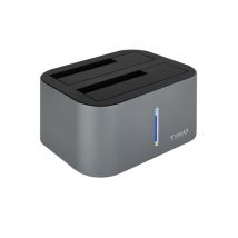 TooQ TQDS-805G base de conexión para disco duro USB 3.2 Gen 1 (3.1 Gen 1) Type-B Aluminio - Nuevo