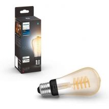 White Ambiance, ampoule LED connectée E27 Filament ST64, compatible Bluetooth, fonctionne avec Alexa, Google et Homekit