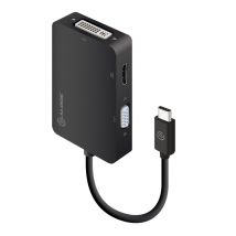 ALOGIC UCVGDVHD-ADP scheda di interfaccia e adattatore DVI-D, HDMI, VGA (3IN1 USB-C TO HDMI DVI VGA - ADAPTER - MALE TO 3-FEMALE) - Nuovo