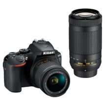 Nikon D5600 + AF-P DX 18-55mm + AF-P DX 70-300mm Kit d'appareil-photo SLR 24,2 MP CMOS 6000 x 4000 pixels Noir