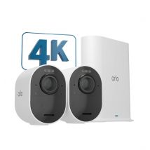 Arlo Ultra 2 Caméra de Surveillance extérieure, pack de 2 blanc