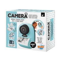Fotocamera stampante per bambini Buki BUIPV07 con doppio obiettivo, schermo da 2 , stampa termica in bianco e nero 7x5,5 cm - Nuovo