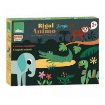 Set di costruzioni in legno con animali della giungla di Ingela P. Arrhénius - Nuovo