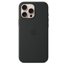 Apple Coque en silicone avec MagSafe pour iPhone 16 Pro Max - Noir Apple iPhone 16 Pro Max