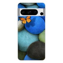 Funda de silicona - Compatible con Google Pixel 8 Pro - diseño papillon galet bleu - Nuevo