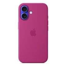 Apple Coque en silicone avec MagSafe pour iPhone 16 - Fuchsia Apple iPhone 16
