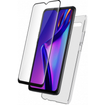 Pack 2 en 1 Coque Oppo A12 Souple Transparente + Protège écran 2.5D Bigben