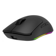 Mouse gaming senza fili Vitality Nero e giallo - 16000 DPI, ambidestro, 6 pulsanti programmabili - Nuovo