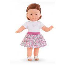 Ma Corolle Falda elástica floral rosa para muñecas - Nuevo