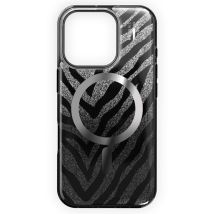 iDeal of Sweden Coque MagSafe transparente limitée pour Apple iPhone 16 Pro - Zebra Mystique