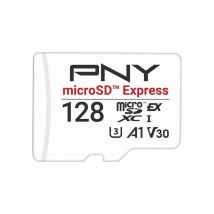 Tarjeta de memoria microSD PNY microSD Express 128 GB microSDXC U3 V30 A1 Negro - Nuevo