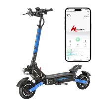 Trottinette Électrique HALO KNIGHT T108 | Vitesse Max 60 km/h | Autonomie 45 km | Moteur 1200W | Batterie 52V 28.8Ah | Pneus 10 Pouces | Bleu