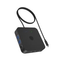 ICY BOX IB-DK4090-C Station d'accueil USB 3.2 Gen 2 (3.1 Gen 1) Type-C Noir