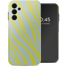 Selencia Coque arrière Vivid pour Samsung Galaxy A15 (5G) - Zebra Winter Sky Titanium Yellow