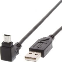 Techly 1.8m USB - Mini USB M/M câble USB USB 2.0 1,8 m USB A Mini-USB B Noir
