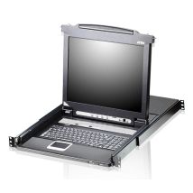 ATEN CL5708M support d'ordinateurs 43,2 cm (17 ) 1280 x 1024 pixels Métal, Plastique Noir 1U