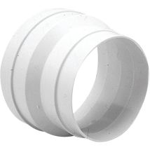Réducteur plastique UNELVENT TUBPLA RED 125?100 mm Circulaire Blanc 860408