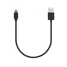 Veho VCL-001-M-20CM câble USB USB 2.0 0,2 m USB A Micro-USB B Noir