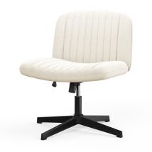 Chaise de bureau moderne sans accoudoirs ni roulettes pour la maison et la chambre - Brige