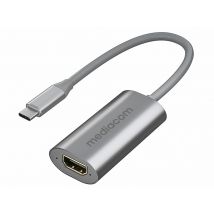 Mediacom MD-C306 hub de interfaz USB Tipo C Aluminio - Nuevo