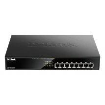 D-Link DGS-1008MP switch No administrado Gigabit Ethernet (10/100/1000) Energía sobre Ethernet (PoE) 1U Negro - Nuevo