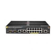 HPE Aruba 2930F 12G PoE+ 2G/2SFP+ Géré L3 Gigabit Ethernet (10/100/1000) Connexion Ethernet, supportant l'alimentation via ce port (PoE) 1U Noir