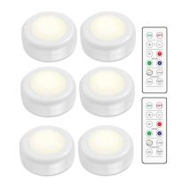 Kit de projecteurs LED - 6 lumières élégantes avec 2 télécommandes pratiques